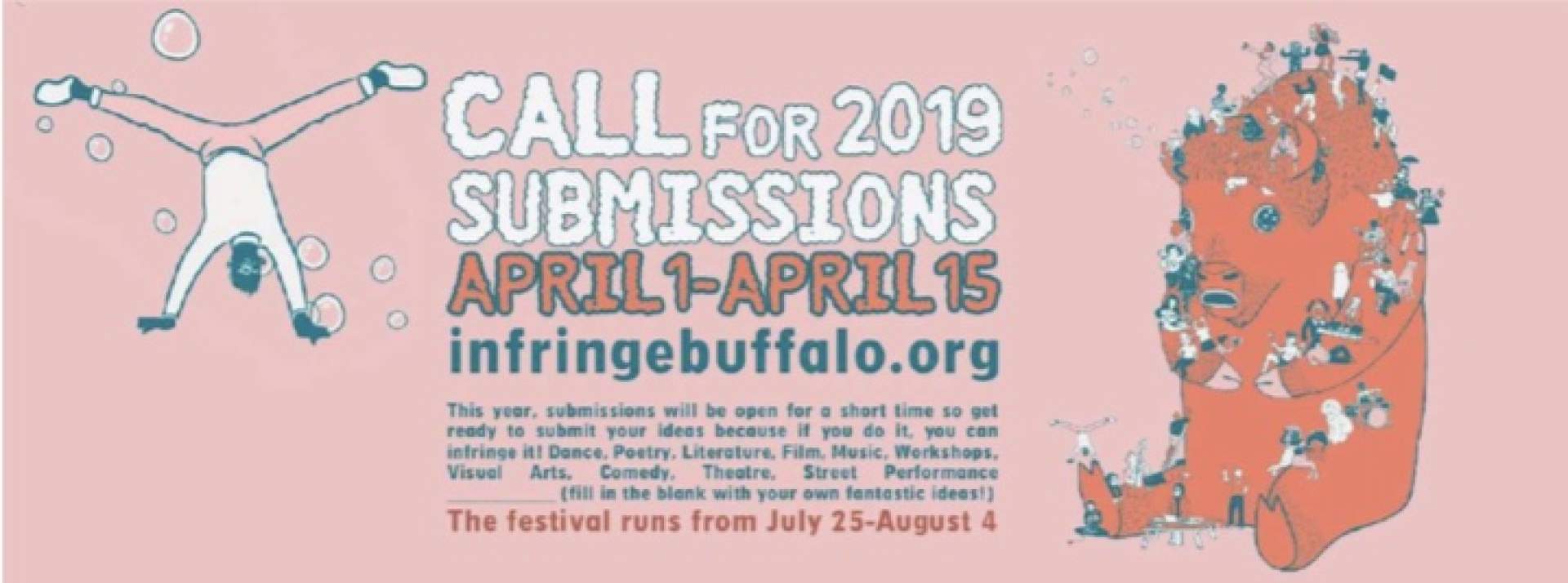 Buffalo Infringement Festival: Call for 2019 Submissions