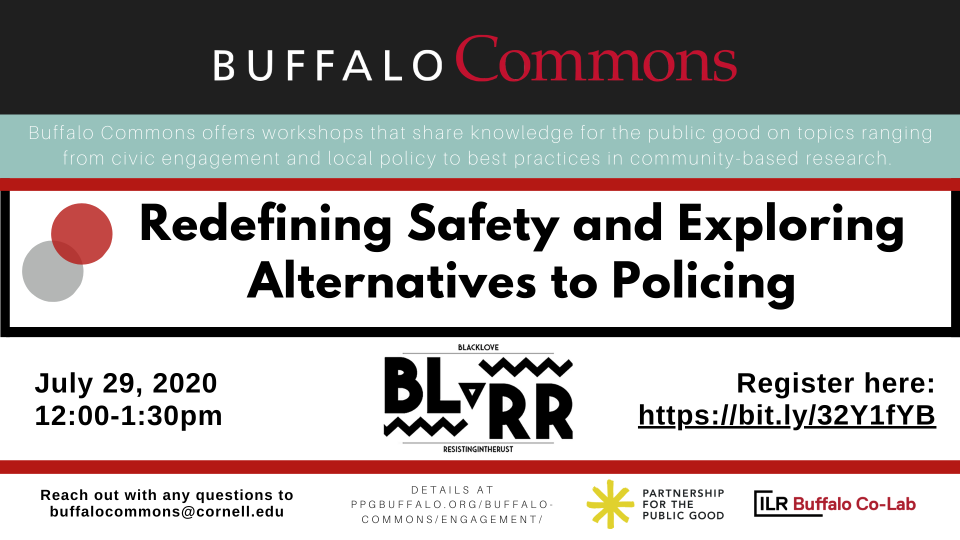 Buffalo Commons Workshop: Redefining Safety and Exploring Alternatives to Policing