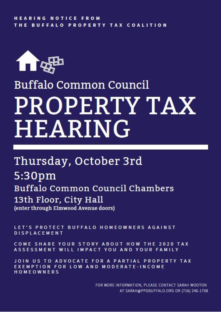 Buffalo Common Council Property Tax Exemption Hearing