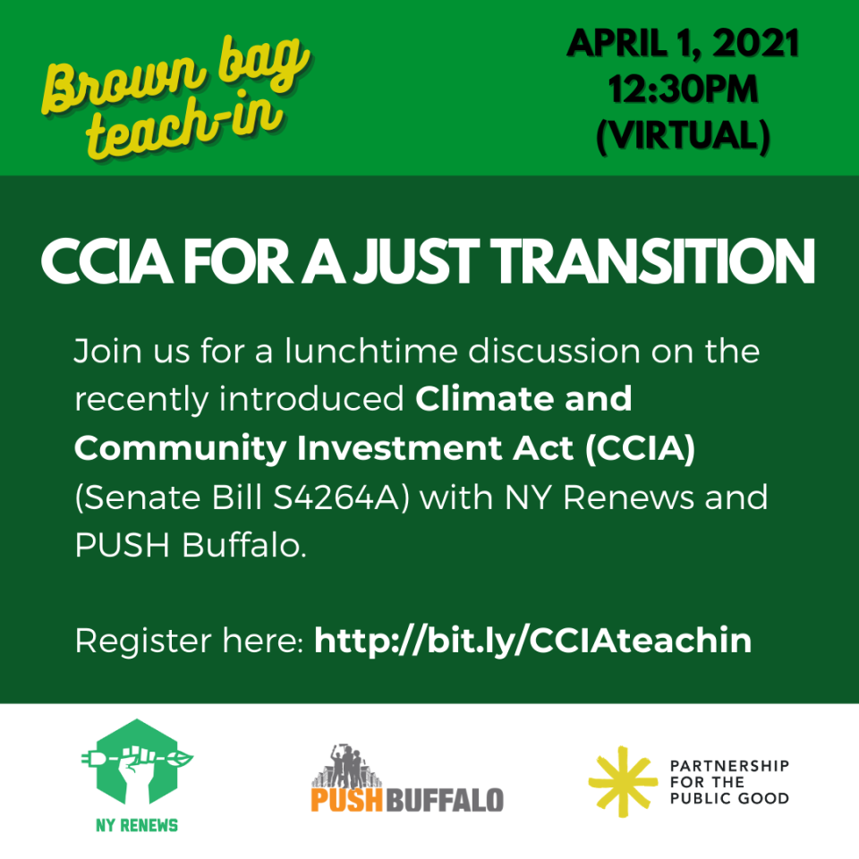 Brown Bag Teach In: CCIA for a Just Transition