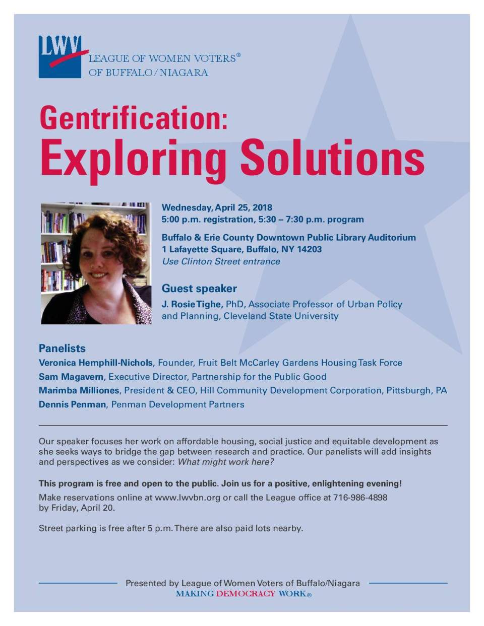 Speaker and Panelist Discussion on Exploring Solutions to Gentrification