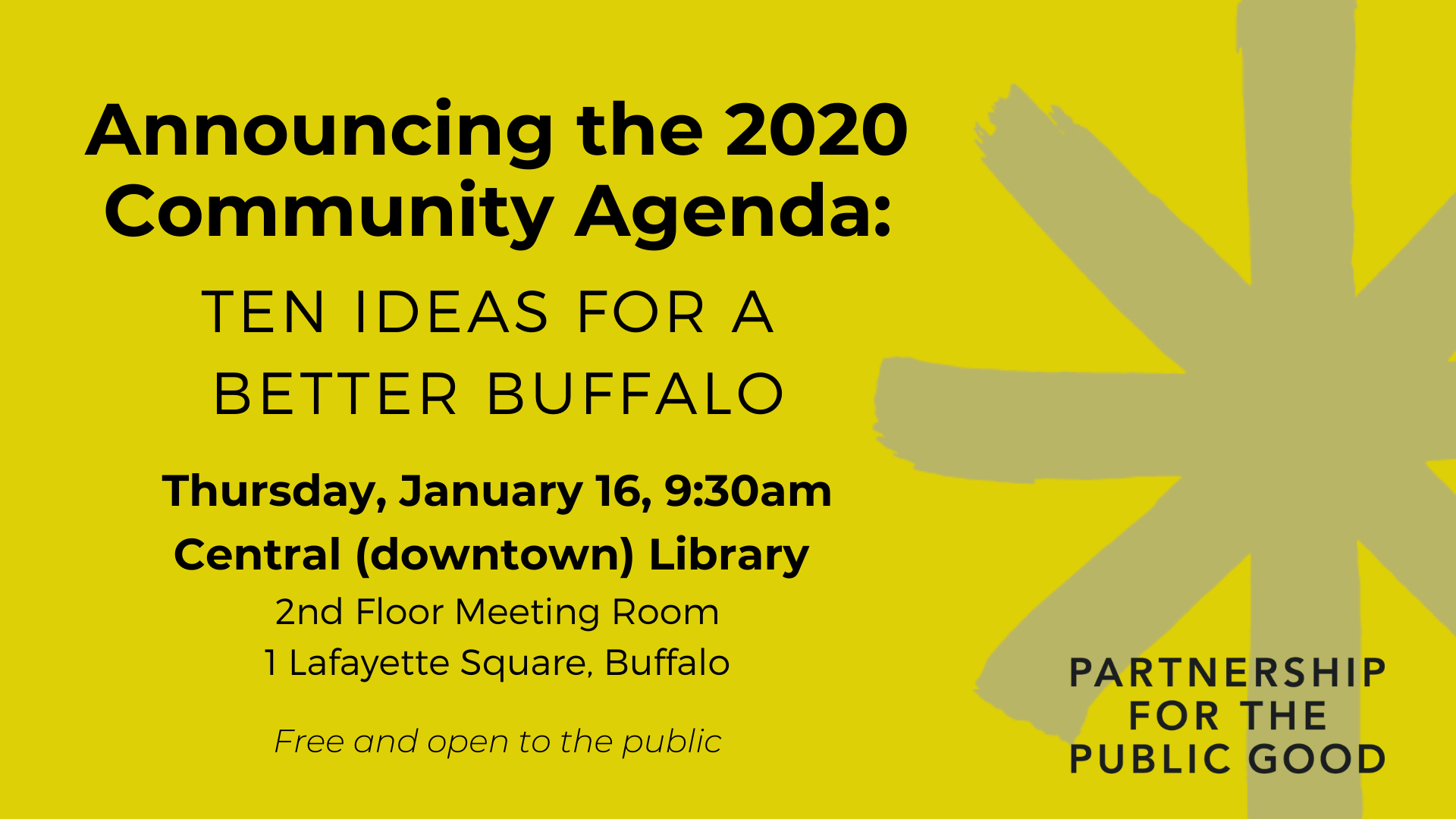 2020 Community Agenda Rollout
