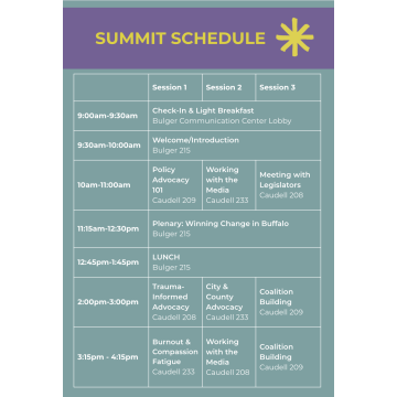 Summit Schedule