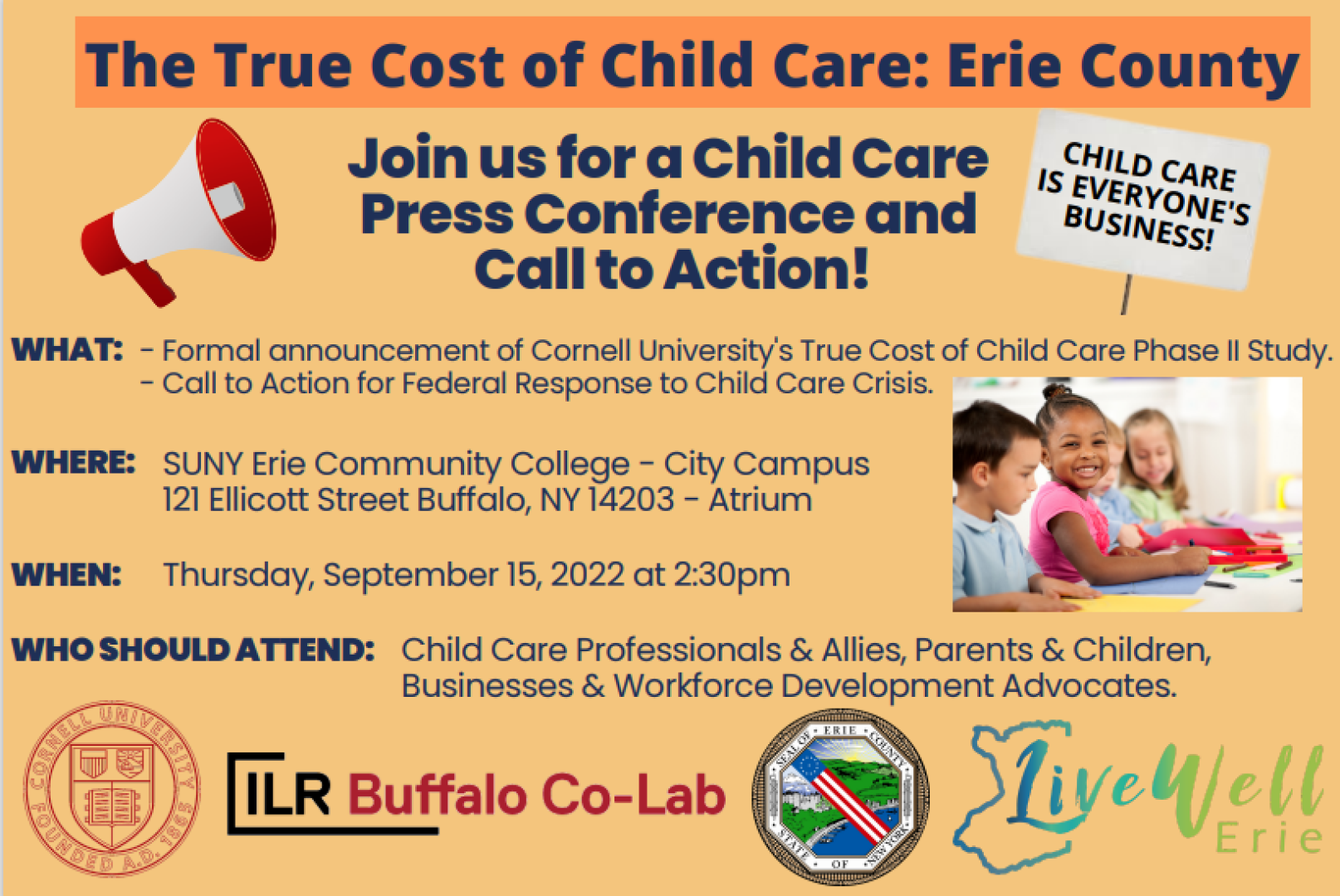 The True Cost of Child Care in Erie County