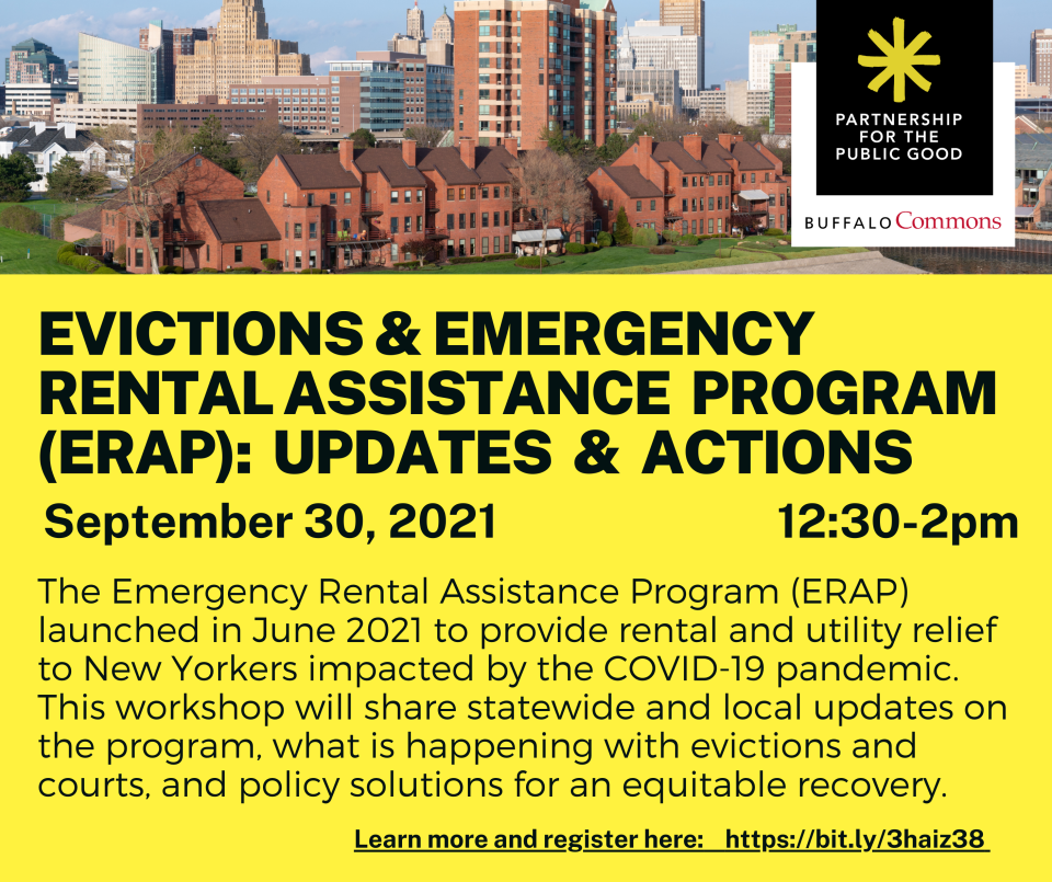 Evictions & Emergency Rental Assistance Program (ERAP): Updates & Actions