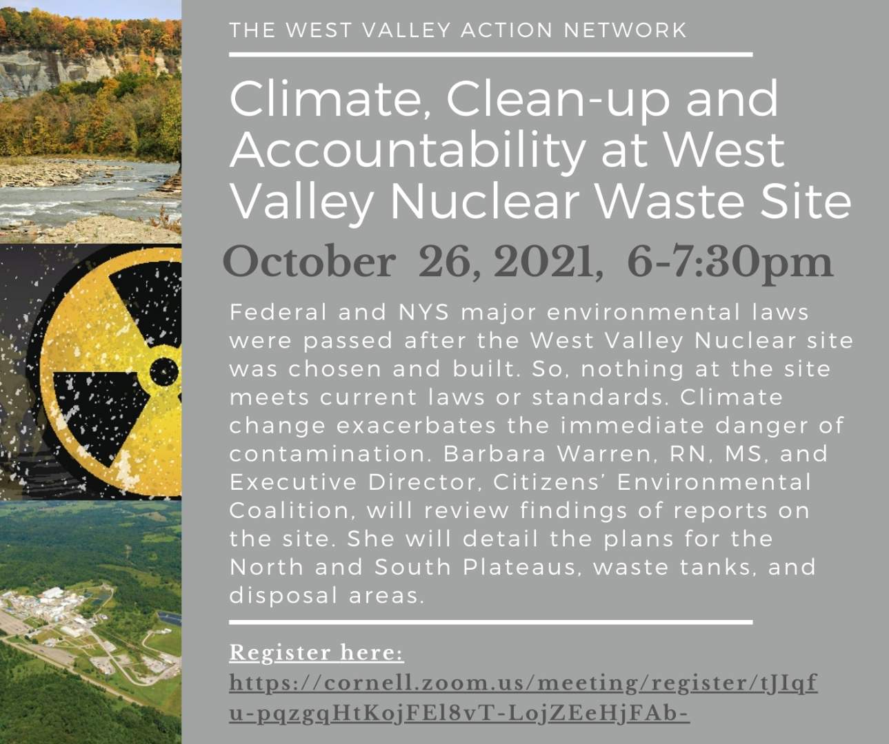 Climate, Clean-up and Accountability at the West Valley Nuclear Waste Site in 2021
