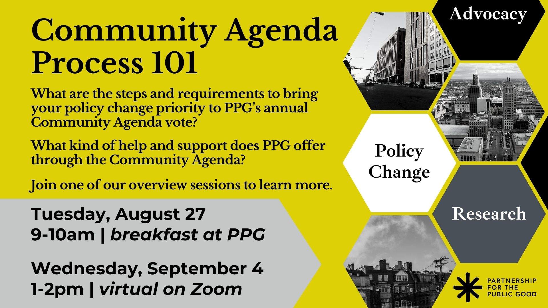 Community Agenda 101: In-Person