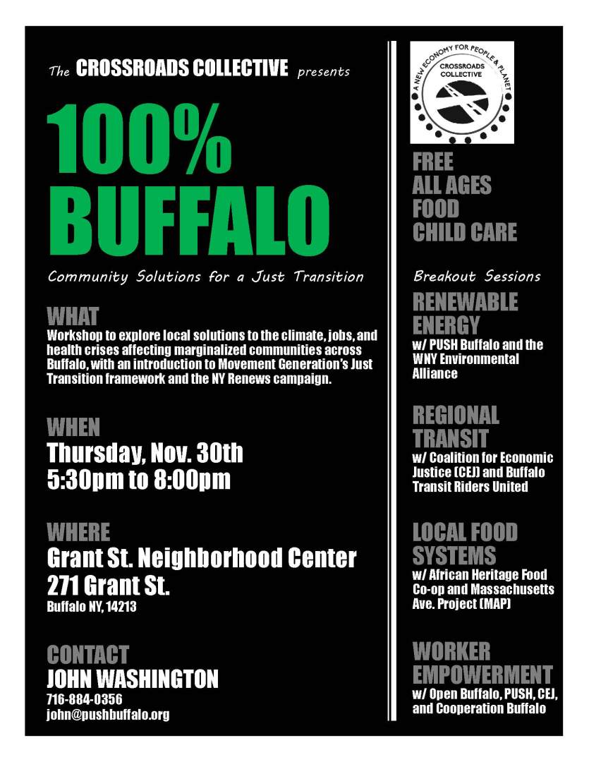 Crossroads Collective Presents 100% Buffalo Event Thursday