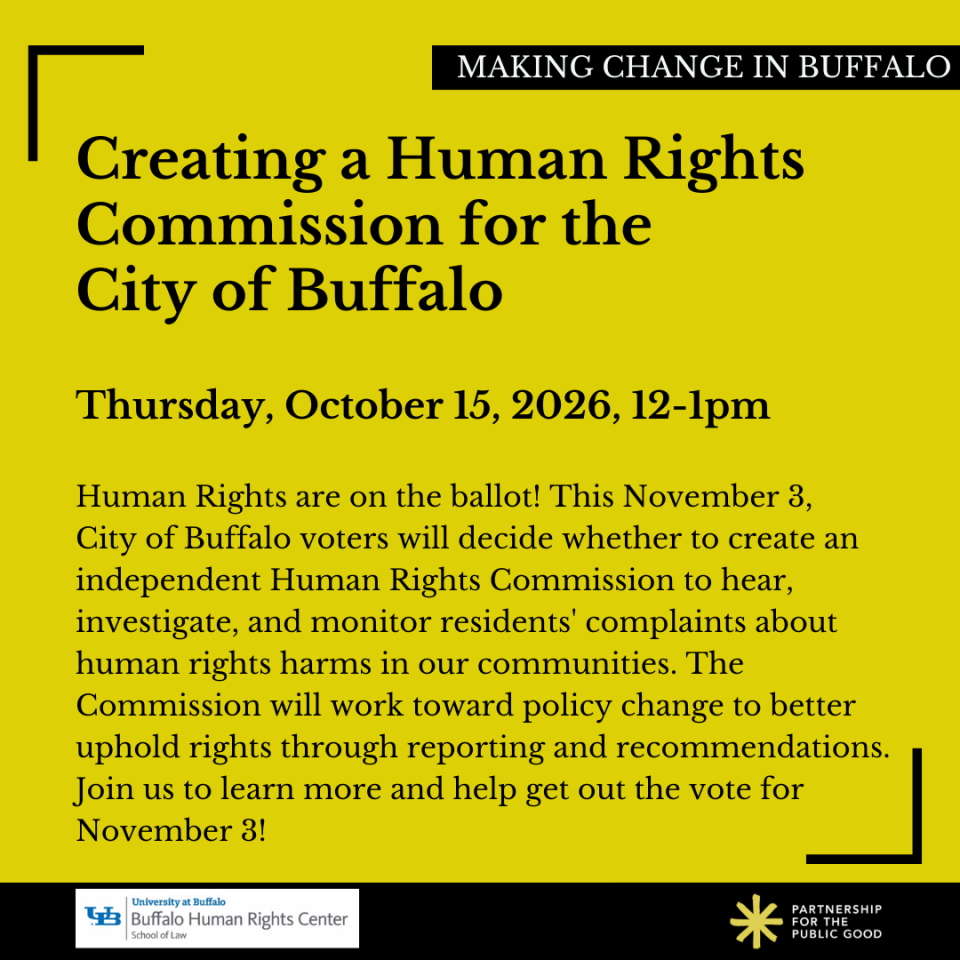 Creating a Human Rights Commission for the City of Buffalo